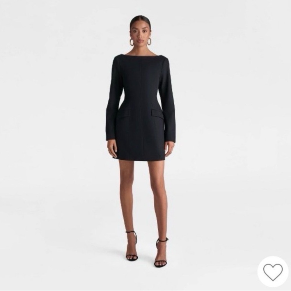 KBB by KAHLANA Elegant Black Long-Sleeve Dress